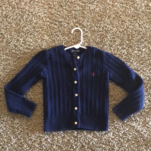 Ralph Lauren Girls Logo Sweatahirt in Navy